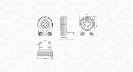 Охолоджувач мастила magneti marelli 350300001400