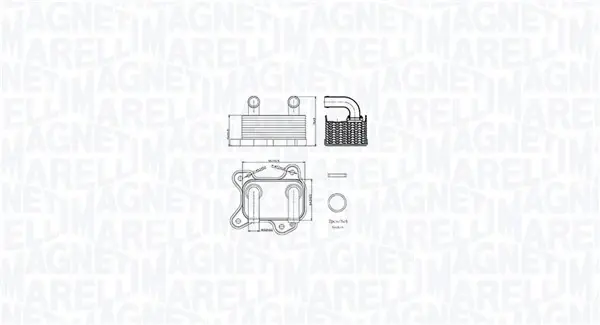 Охолоджувач мастила magneti marelli 350300002000