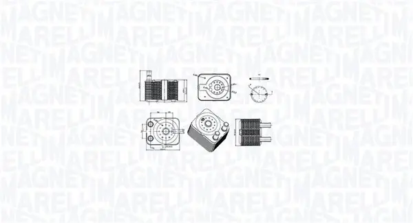 Охолоджувач мастила magneti marelli 350300003100