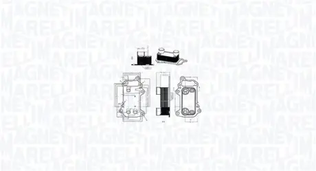 MAGNETI MARELLI BMW Оливний радіатор (без корпуса) 1 E81/87, 3 E90, 5 E60, X1 E84, X3 E83 2.0d 07- Magneti Marelli 350300003900
