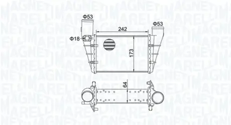Радіатор інтеркулера Magneti Marelli 351319204070
