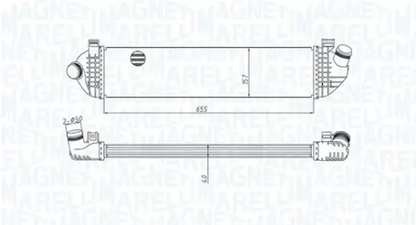 Радіатор інтеркулера Magneti Marelli 351319204370