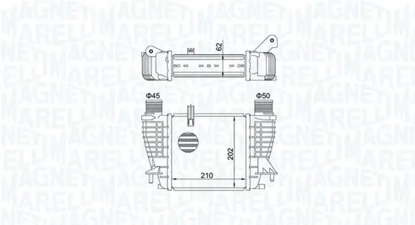 Радіатор інтеркулера Magneti Marelli 351319204710 (фото 1)