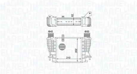 Радіатор інтеркулера Magneti Marelli 351319204710