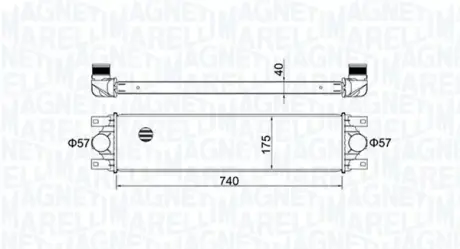 Радіатор інтеркулера Magneti Marelli 351319204790