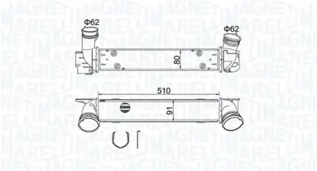 Радіатор інтеркулера Magneti Marelli 351319204880
