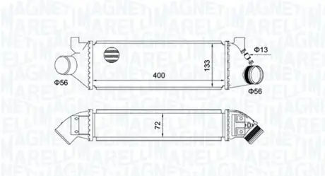 Радіатор інтеркулера Magneti Marelli 351319204950