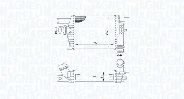 Радіатор інтеркулера Magneti Marelli 351319205160 (фото 1)