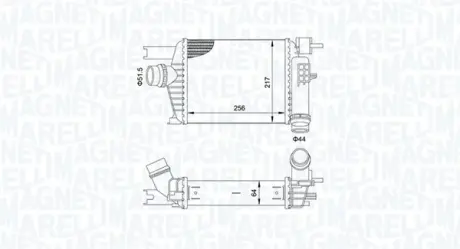 Радіатор інтеркулера Magneti Marelli 351319205160