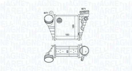Радіатор інтеркулера Magneti Marelli 351319205230