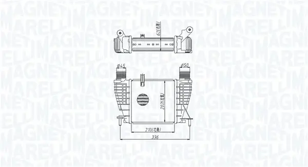 Радіатор інтеркулера Magneti Marelli 351319205320 (фото 1)