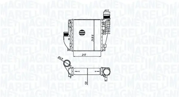 Радіатор інтеркулера Magneti Marelli 351319205330 (фото 1)