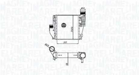 Радіатор інтеркулера Magneti Marelli 351319205330