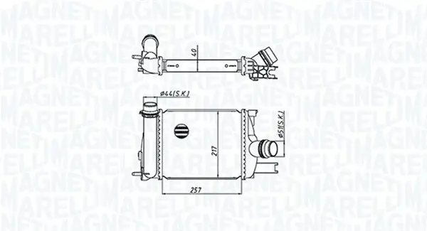 Радіатор інтеркулера Magneti Marelli 351319205390 (фото 1)