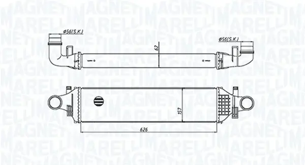 MAGNETI MARELLI DB Інтеркулер W176/246 1.5/2.2CDI 12- magneti marelli 351319205420