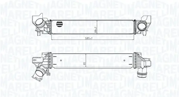 Радіатор інтеркулера Magneti Marelli 351319205450 (фото 1)
