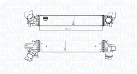 Радіатор інтеркулера Magneti Marelli 351319205450