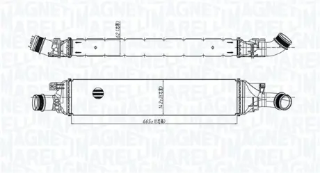 Радіатор інтеркулера Magneti Marelli 351319205600