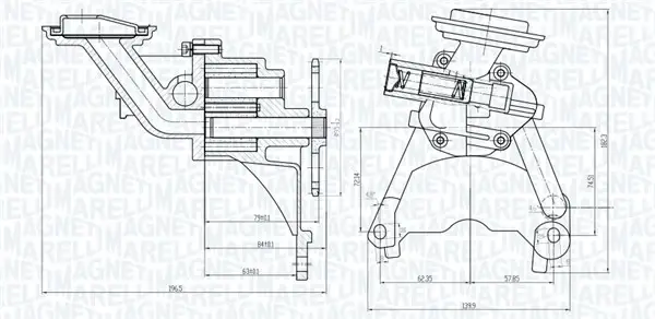 MAGNETI MARELLI VW Оливний насос Golf -98 magneti marelli 351516000096