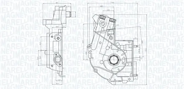 MAGNETI MARELLI FIAT Оливний насос BRAVA 98-, PANDA 03-, PUNTO 01-, TOYOTA magneti marelli 351516000098