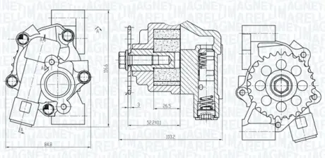 MAGNETI MARELLI SUZUKI Оливний насос GRAND VITARA I 01-, GRAND VITARA II 05-, VITARA 95- Magneti Marelli 351516000099