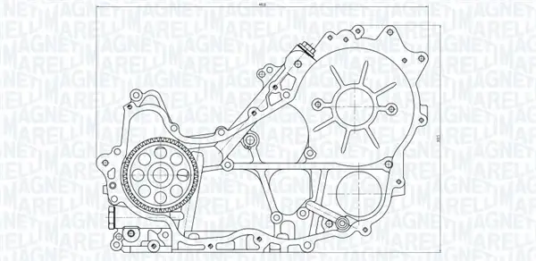 MAGNETI MARELLI TOYOTA Оливний насос HILUX VII 2.5 D 4WD 05-15, DYNA 2.5 01- magneti marelli 351516000118
