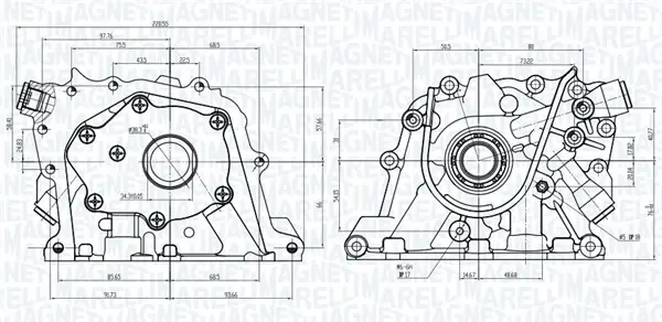 MAGNETI MARELLI FORD Оливний насос Focus, Fiesta, MAZDA Magneti Marelli 351516000127 (фото 1)
