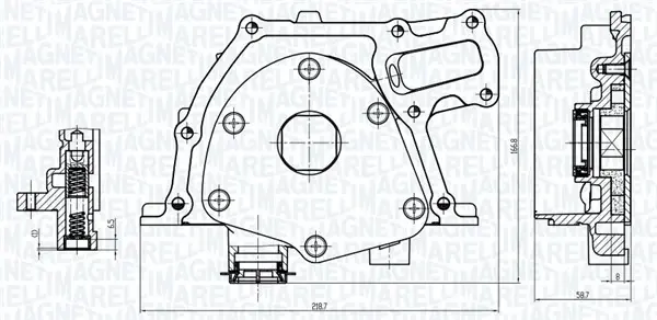 MAGNETI MARELLI SUZUKI Оливний насос SX4 2.0 DDiS 09-, LANCIA, OPEL, FIAT magneti marelli 351516000157