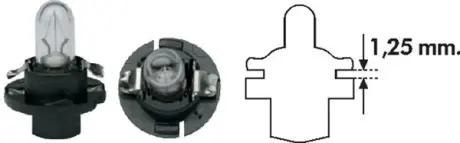 Автолампа 12V magneti marelli 002053000000