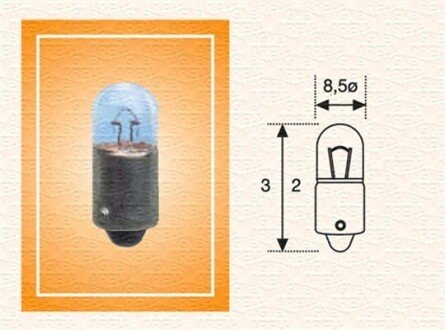 Автолампа T3W magneti Marelli 002894200000