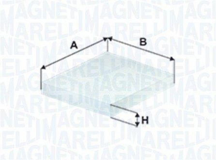 Фільтр салону magneti Marelli 350203066470