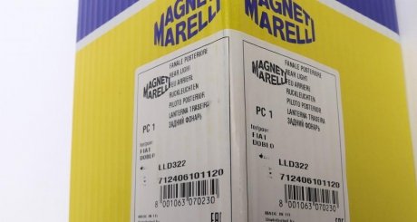 Фонарь левый Doblo --2005 magneti Marelli 712406101120