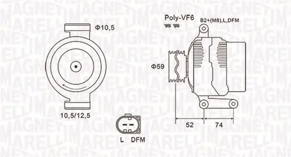 Генератор magneti marelli 063731928010