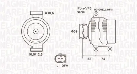 Генератор magneti marelli 063731928010