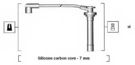 Комплект проводів запалення magneti Marelli 941295120858