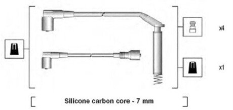 Комплект проводів запалення magneti Marelli 941125150669