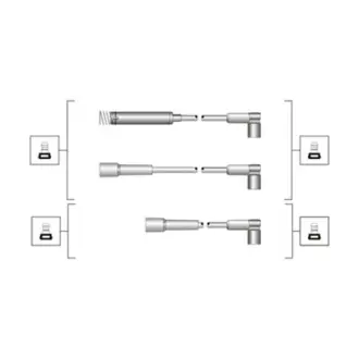 Комплект проводів запалення magneti marelli 941319170020 Опель Астра ф