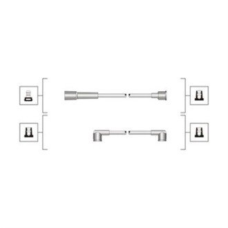 Высоковольтные провода для свечей зажигания magneti Marelli 941319170106 на Митсубиси Лансер