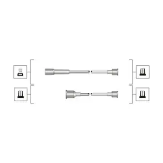 Комплект проводів запалення magneti marelli 941319170113 Опель Омега а
