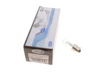 Лампа 24V P21W24V 21W BA15s HEAVY DUTY (кор.код. P21W 24) (пр-во) magneti marelli 008511100000