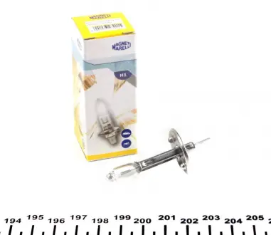 Лампа накаливания H1 12V 55W P14,5s STANDART (пр-во) magneti marelli 002551100000