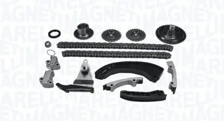 MAGNETI MARELLI (2 ланцюга+ 4 шт. направляючі+3 натягувача +3 шестерні + сальник) Getz, i30, Matrix Kia Ceed, Venga 03- Magneti Marelli 341500000392