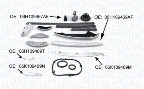 AUDI К-т ланцюга SEAT, SKODA, VW magneti Marelli 341500001370 на Ауди Q3