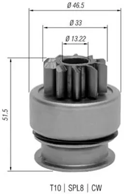 MAGNETI MARELLI Бендикс MITSUBISHI L200, L300 magneti marelli 940113020348