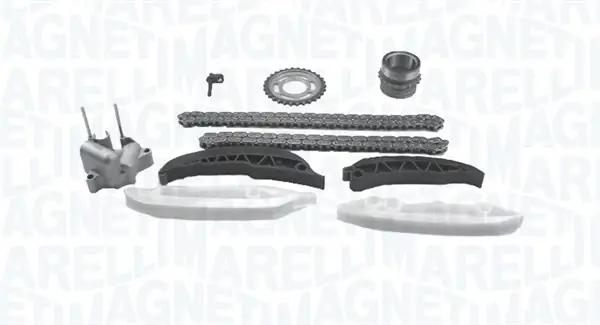 MAGNETI MARELLI BMW К-кт ланцюга приводу р-вала (2 ланцюга+4 направляючі + натягувач) M47N,M57,M57N magneti marelli 341500000370