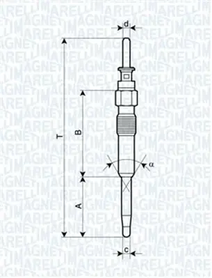 MAGNETI MARELLI BMW свеча накала E46,E90,E60,E65,E83 magneti marelli 062900039304