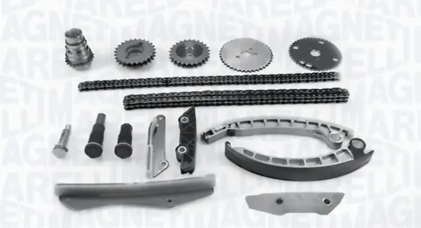 MAGNETI MARELLI CITROEN К-т ланцюга ГРМ (2 ланцюга + 2 натягувача+6 заспокоювачів + 5 звездочек) Jumper 3.0HDi 10- Magneti Marelli 341500001050 (фото 1)