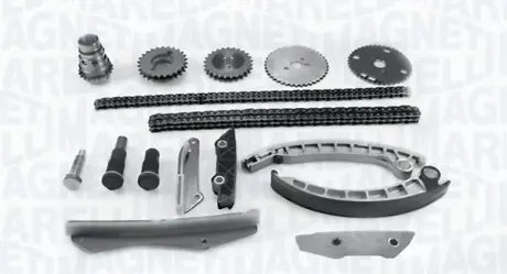 MAGNETI MARELLI CITROEN К-т ланцюга ГРМ (2 ланцюга + 2 натягувача+6 заспокоювачів + 5 звездочек) Jumper 3.0HDi 10- magneti marelli 341500001050 Iveco