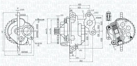 MAGNETI MARELLI CITROEN Помпа мастила Jumper 2.2 HDI 06- Magneti Marelli 351516000011