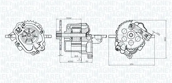 MAGNETI MARELLI CITROEN помпа мастила Jumper 2.2HDI 06- Magneti Marelli 351516000002 (фото 1)